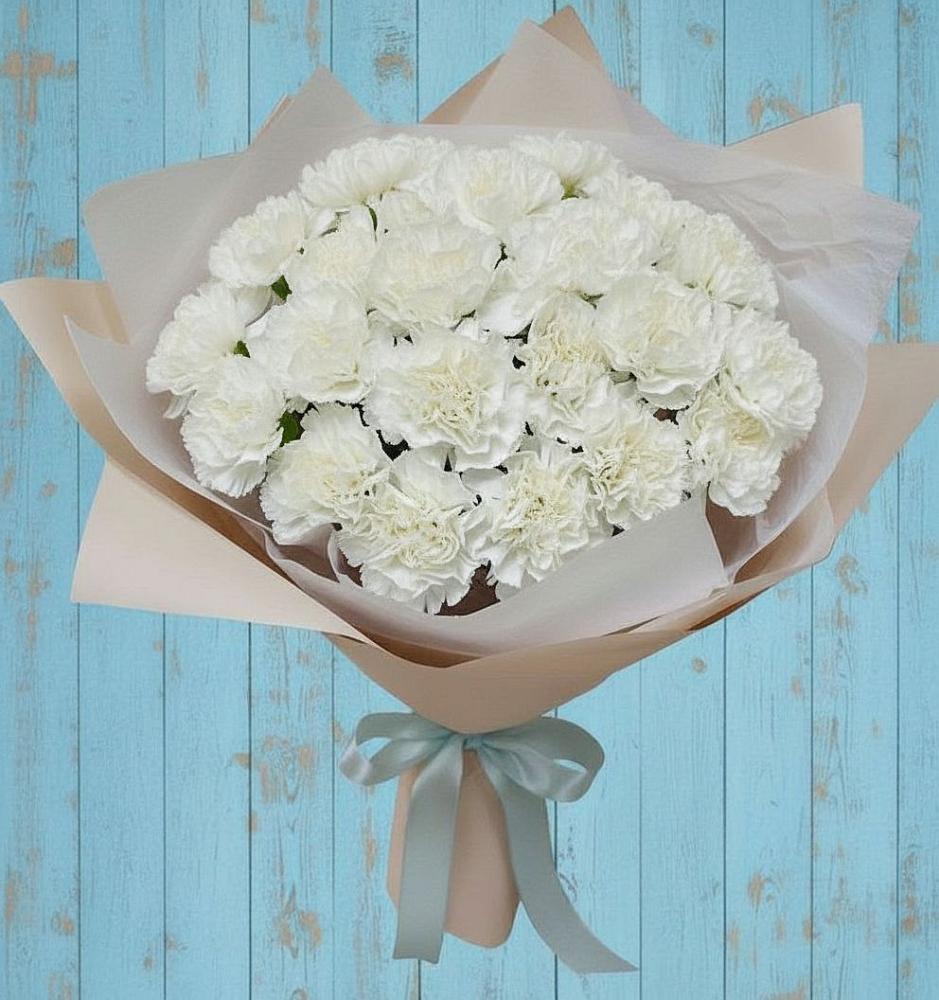 Букет цветов из: Гвоздики в Белом Яре Республики Хакасия