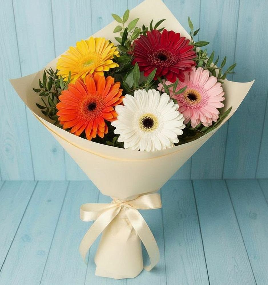 Букет цветов из: Герберы в Белом Яре Республики Хакасия