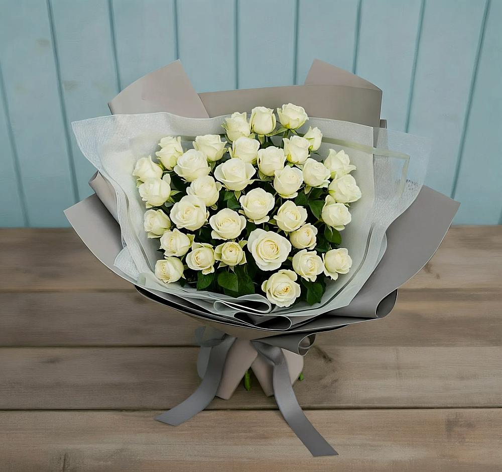 Букет Белоснежная нежность в Белом Яре Республики Хакасия