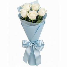 Букет 5 Белых роз Проуд в Белом Яре Республики Хакасия