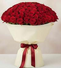 Букет 101 Красная роза Милано #REPLACE_PRED# Белом Яре Республики Хакасия