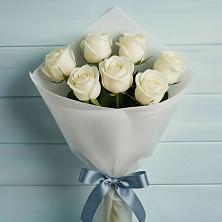 Букет 7 Белых роз Эдлесс Лав в Белом Яре Республики Хакасия