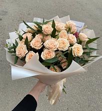 Букет Кремовые розы Латте в Белом Яре Республики Хакасия