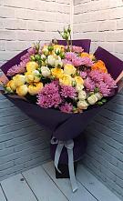 Букет цветов из:  Хризантемы и Розы #REPLACE_PRED# Белом Яре Республики Хакасия