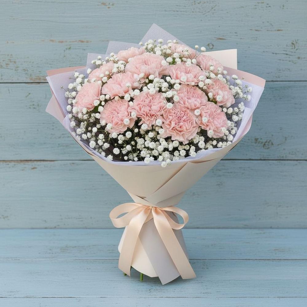 Букет цветов из: Гвоздики в Белом Яре Республики Хакасия