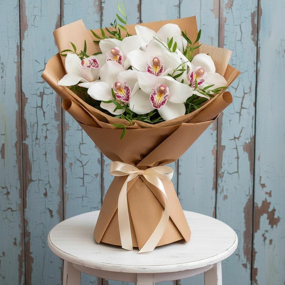 Букет цветов из: Орхидеи и Розы в Белом Яре Республики Хакасия