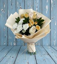 Букет цветов из:  Розы и Хризантемы #REPLACE_PRED# Белом Яре Республики Хакасия