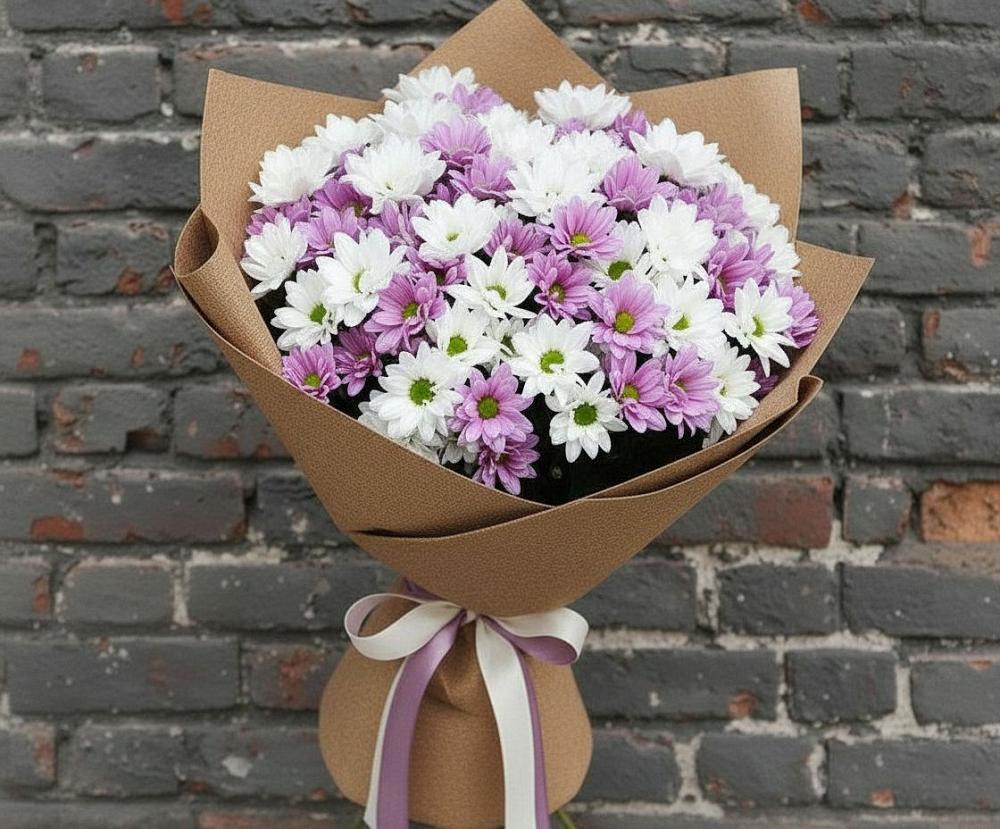 Букет цветов из: Хризантемы в Белом Яре Республики Хакасия