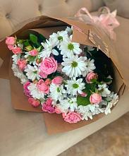 Букет цветов из:  Розы и Хризантемы в Белом Яре Республики Хакасия