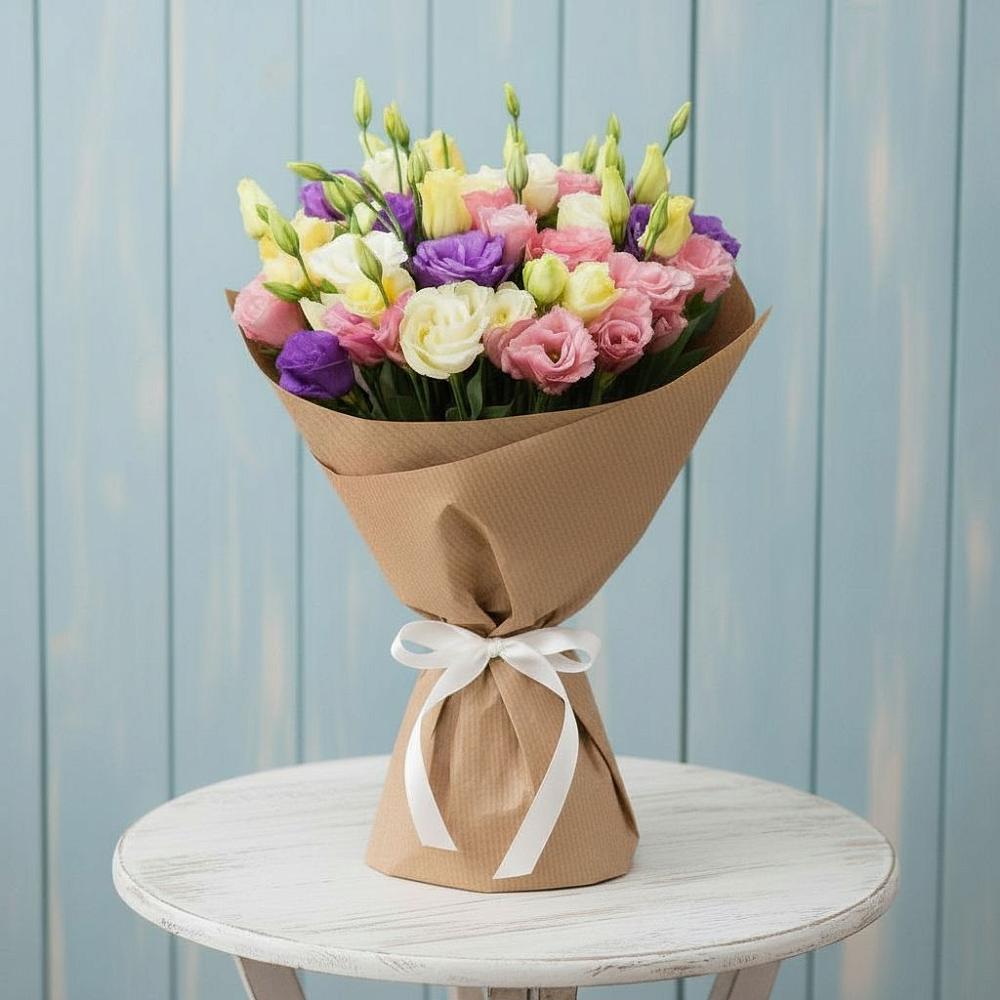 Букет цветов из: Лизиантусы в Белом Яре Республики Хакасия