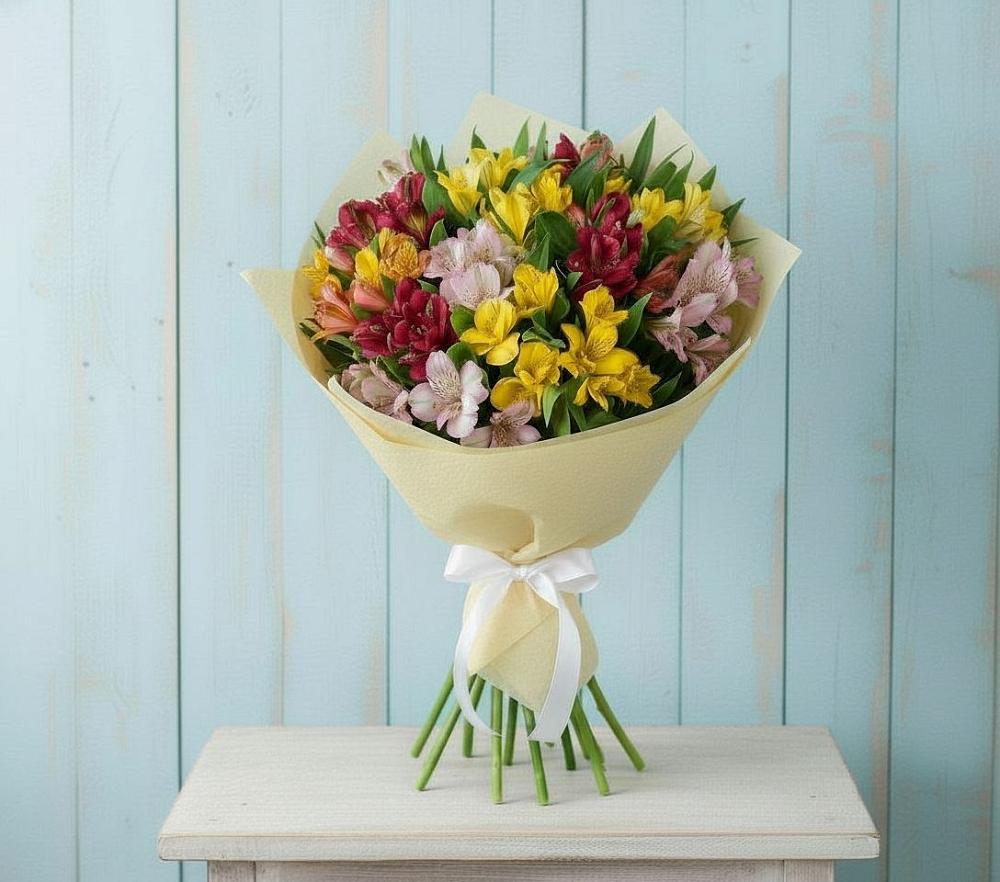Букет цветов из: Альстромерии в Белом Яре Республики Хакасия